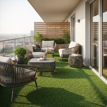Artificial Grass for Balcony and Terrace Flooring
